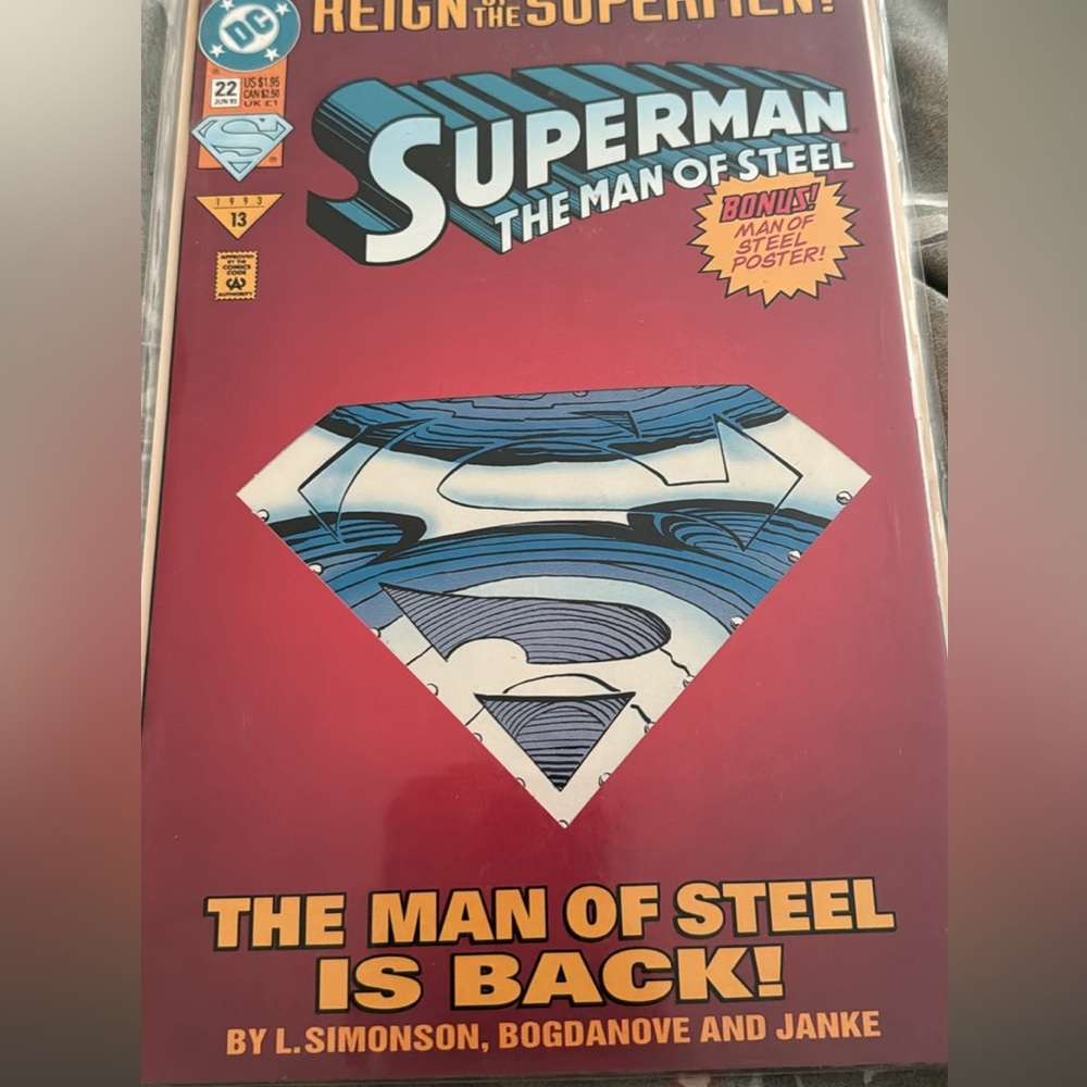 SUPERMAN THE MAN OF STEEL REIGN OF THE SUPERMEN 1993 DC